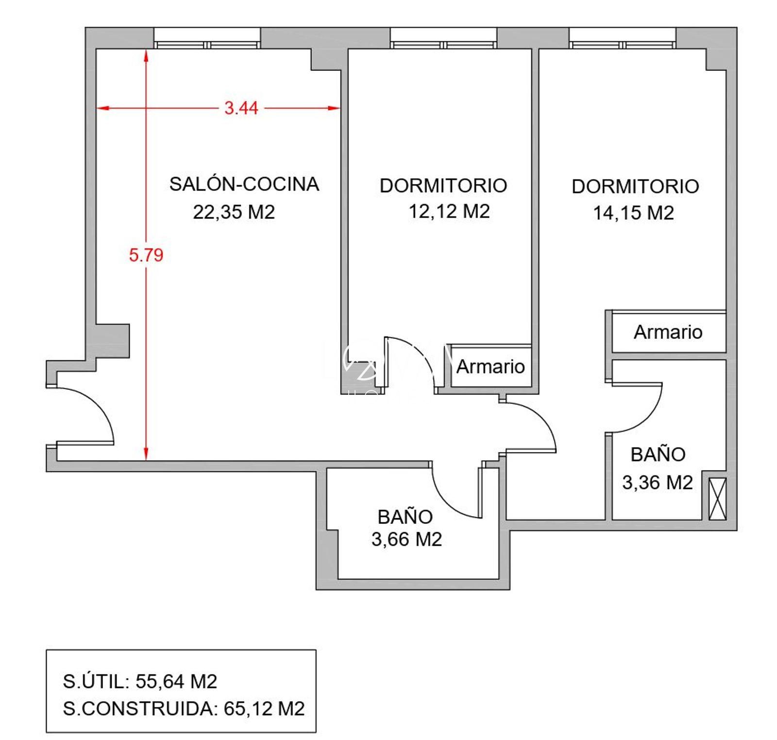 DOS DORMITORIOS, LA CALZADA, COMPLETAMENTE AMUEBLADO - Foto 30