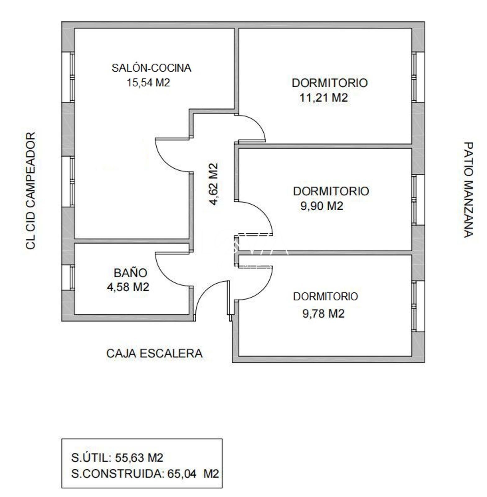 PISO CON GARAJE Y POSIBILIDAD DE 3 DORMITORIOS EN RAÍCES - CASTRILLON - Foto 6