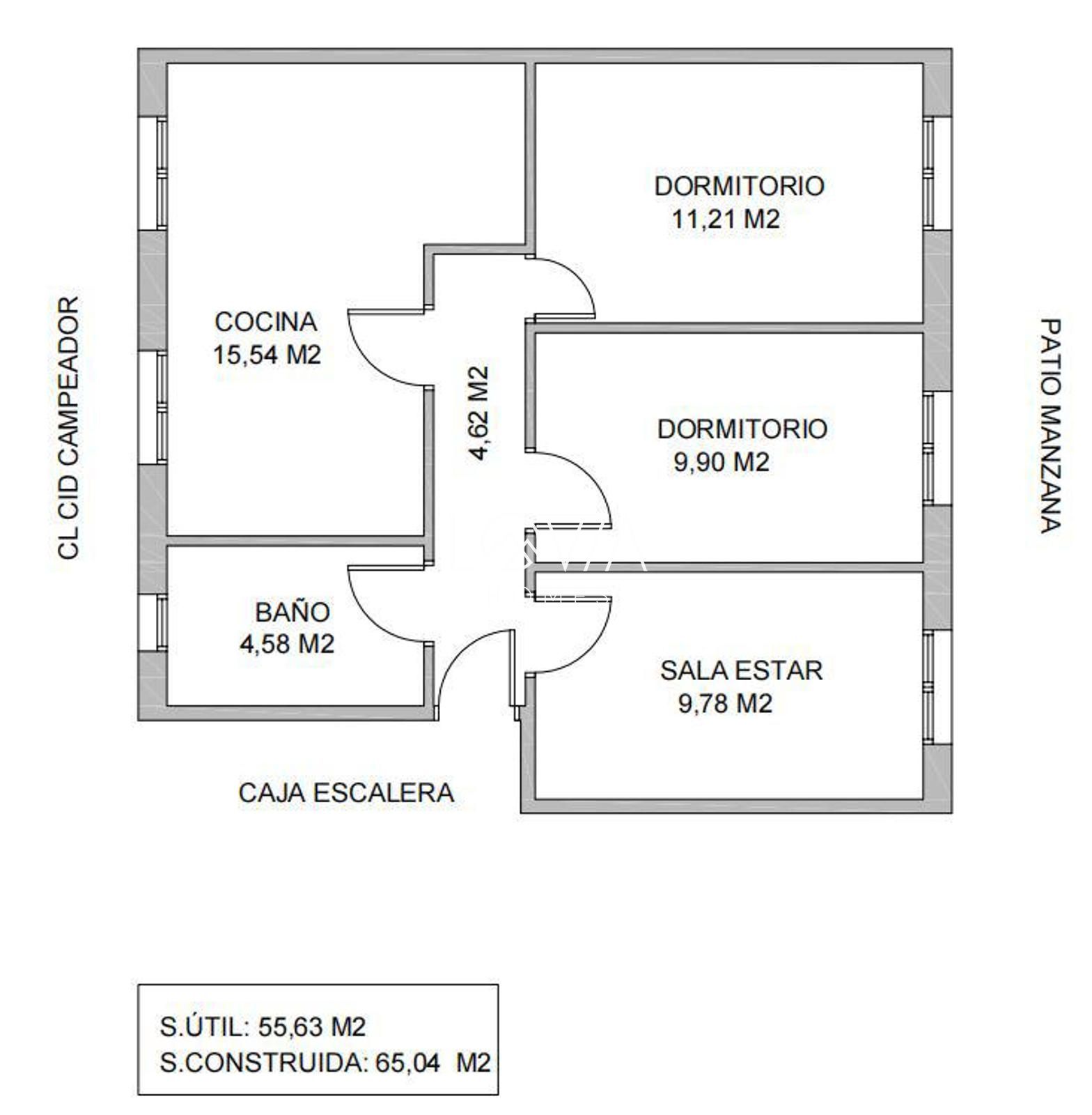 PISO CON GARAJE Y POSIBILIDAD DE 3 DORMITORIOS EN RAÍCES - CASTRILLON - Foto 7