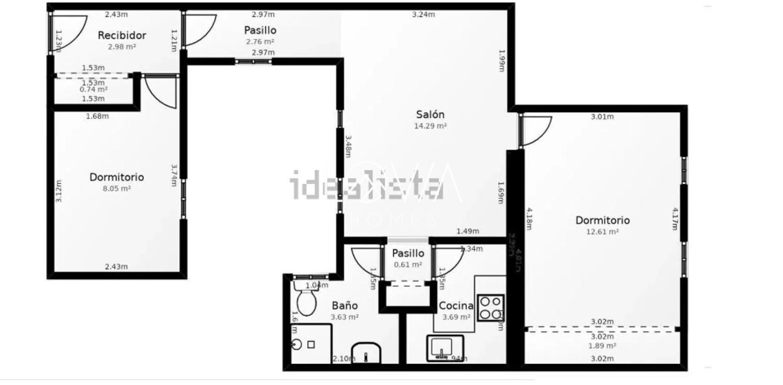 VIVIENDA EN IBIZA-RETIRO | 65,42 m² | 2 DORMITORIOS | ASCENSOR | JUNTO AL RETIRO - Foto 17