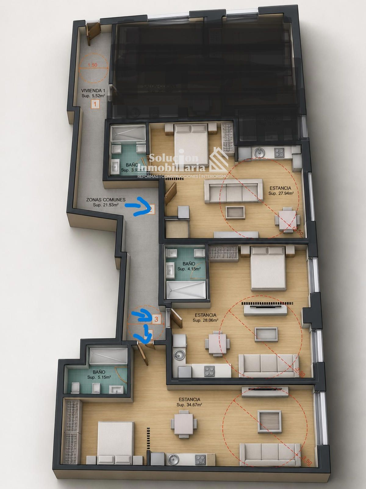 ¡¡APARTAMENTOS EN ALQUILER A ESTRENAR EN PLAZA DE LOS GASCONES!! - Foto 26