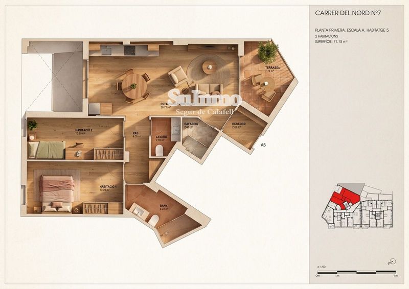 Piso en venta Torredembarra, Tarragona. Ref: 1064.  Suinmo