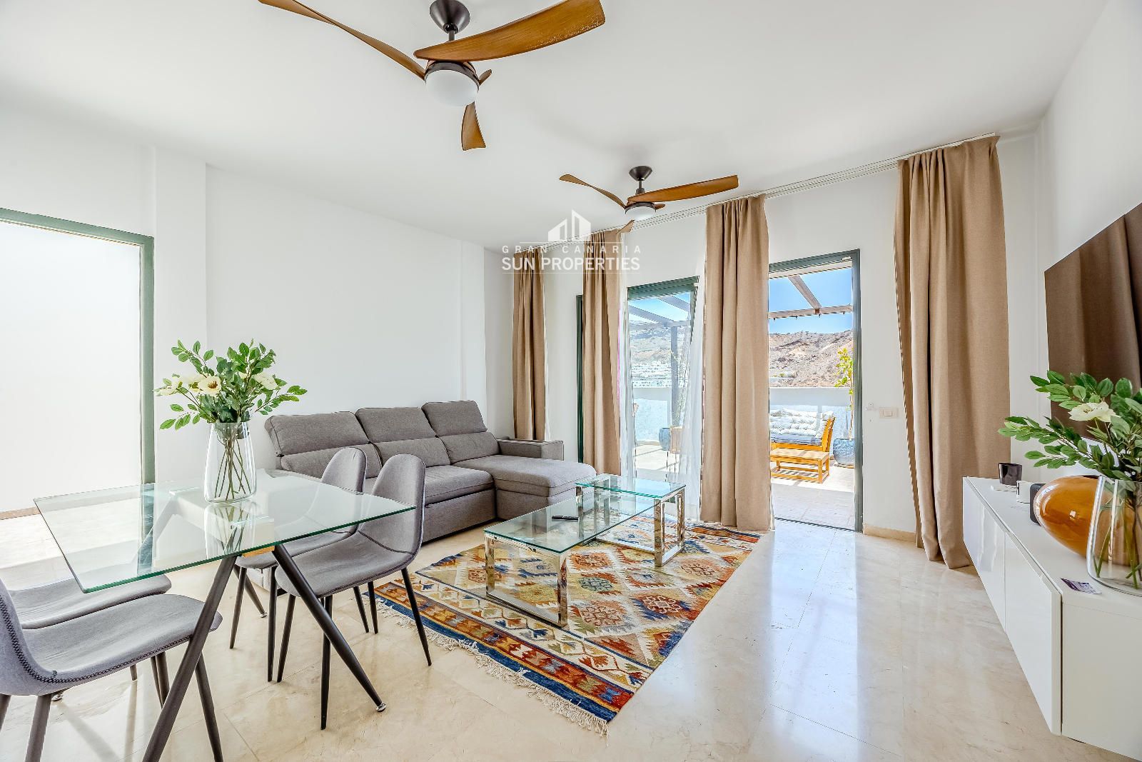 Salon - Adosado de 3 dormitorios con terraza de 50 m² y 2 plazas de aparcamiento en Motor Grande