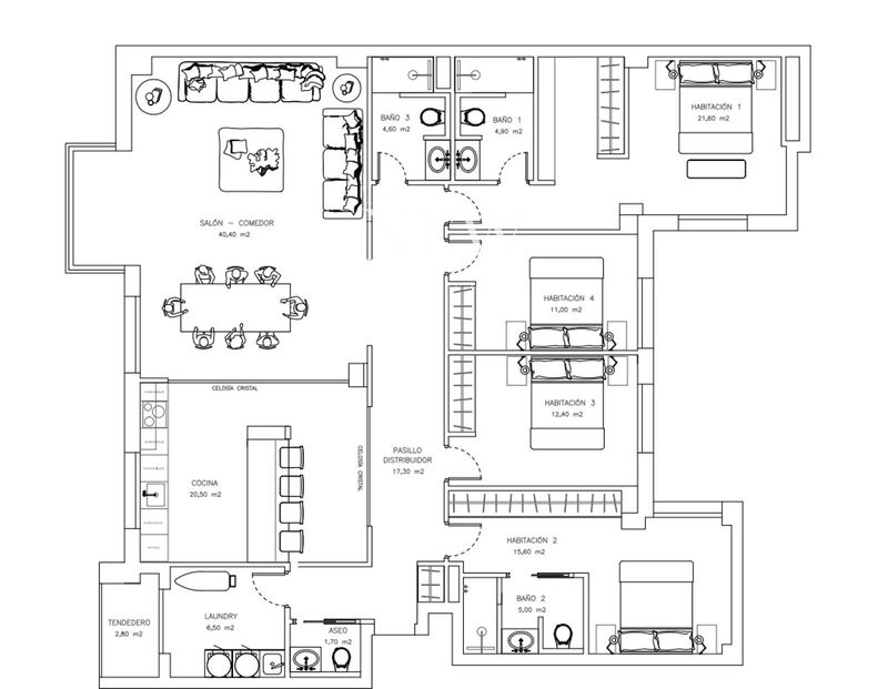 Piso en venta Madrid. Ref: 1656. The New Madrid