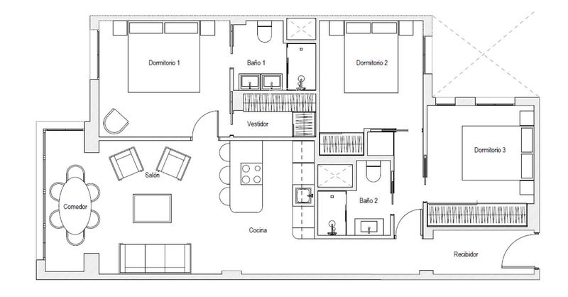 Piso en venta Madrid. Ref: 3456. The Well Come Home