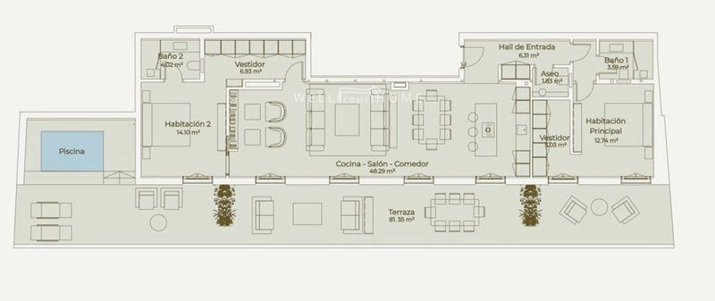 Penthouse for sale Madrid. Ref: 3525. The Well Come Home