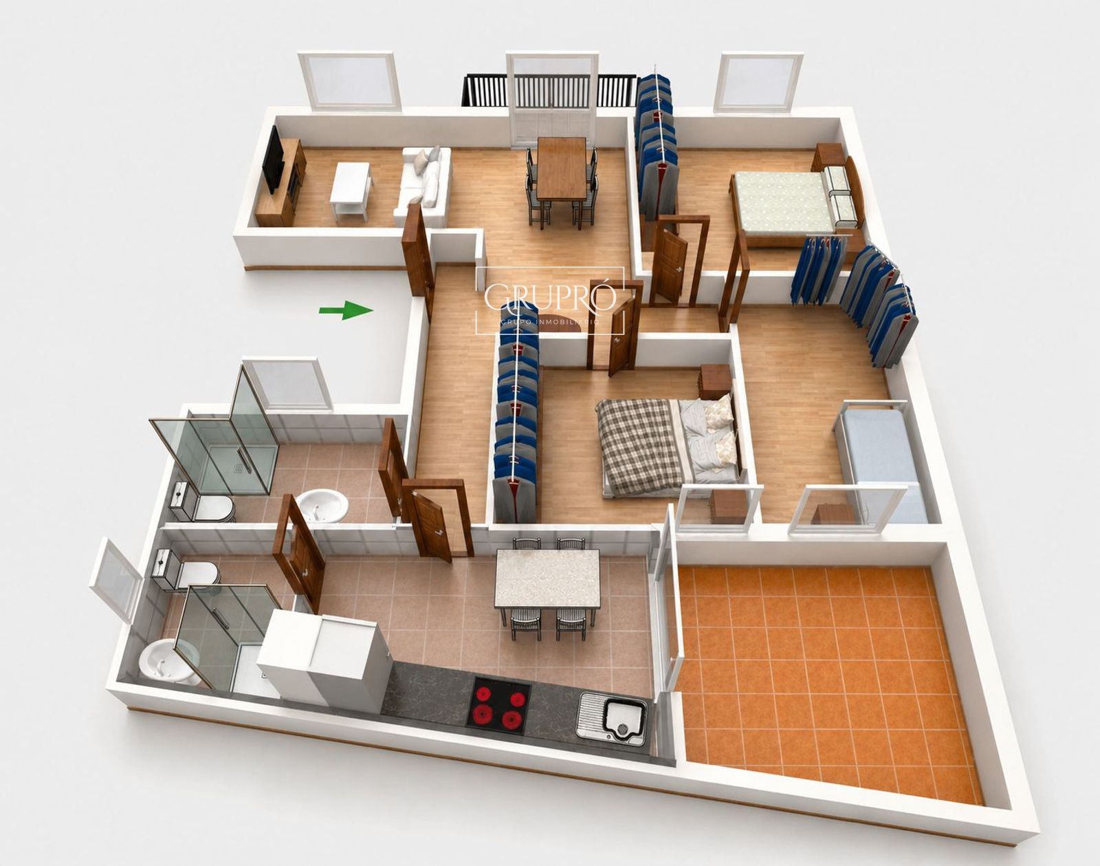 PISO DE 3 HABITACIONES AMUEBLADO EN TOMÁS ALONSO (BOUZAS)