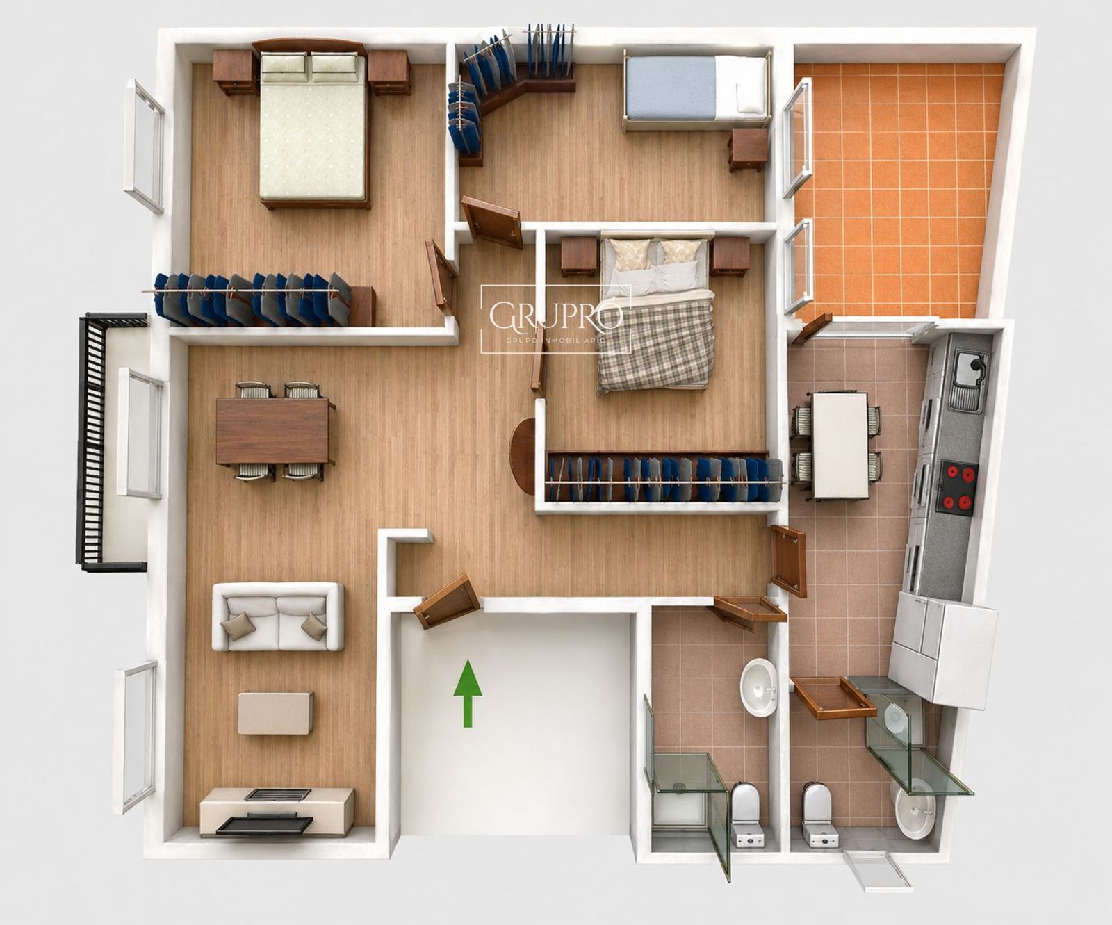 PISO DE 3 HABITACIONES AMUEBLADO EN TOMÁS ALONSO (BOUZAS)