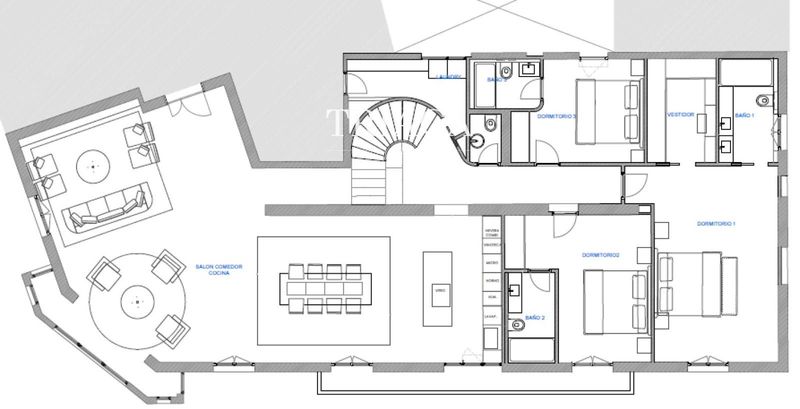 Penthouse for sale Madrid. Ref: 1556. Triaca Real Estate