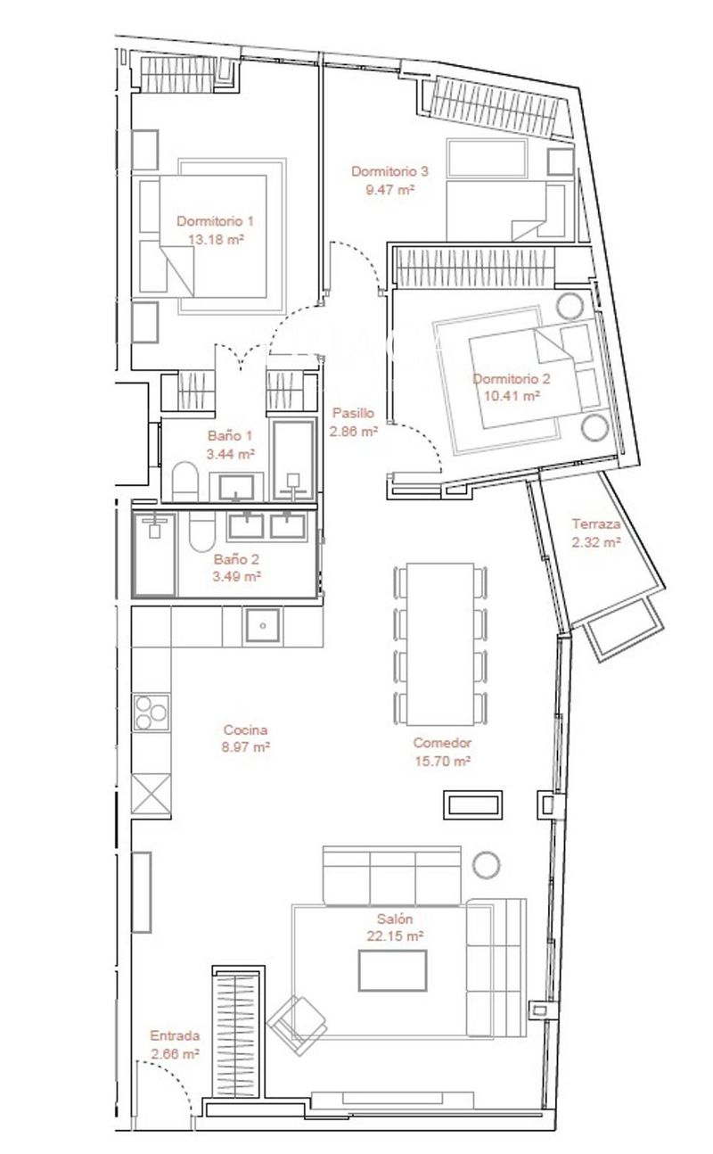 Flat for sale Madrid. Ref: 1768. Triaca Real Estate