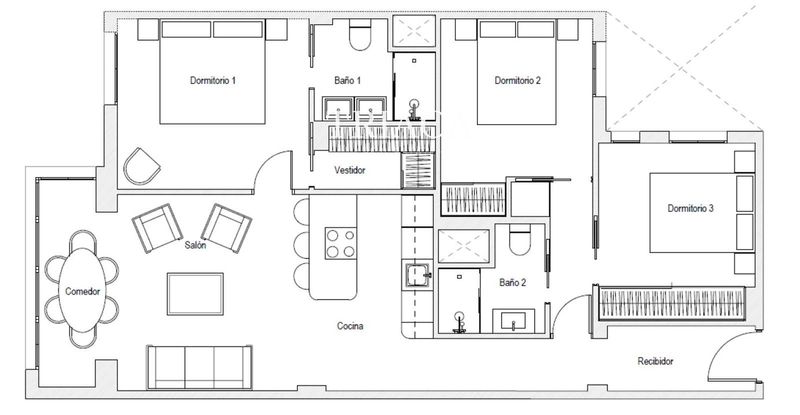 Flat for sale Madrid. Ref: 1832. Triaca Real Estate