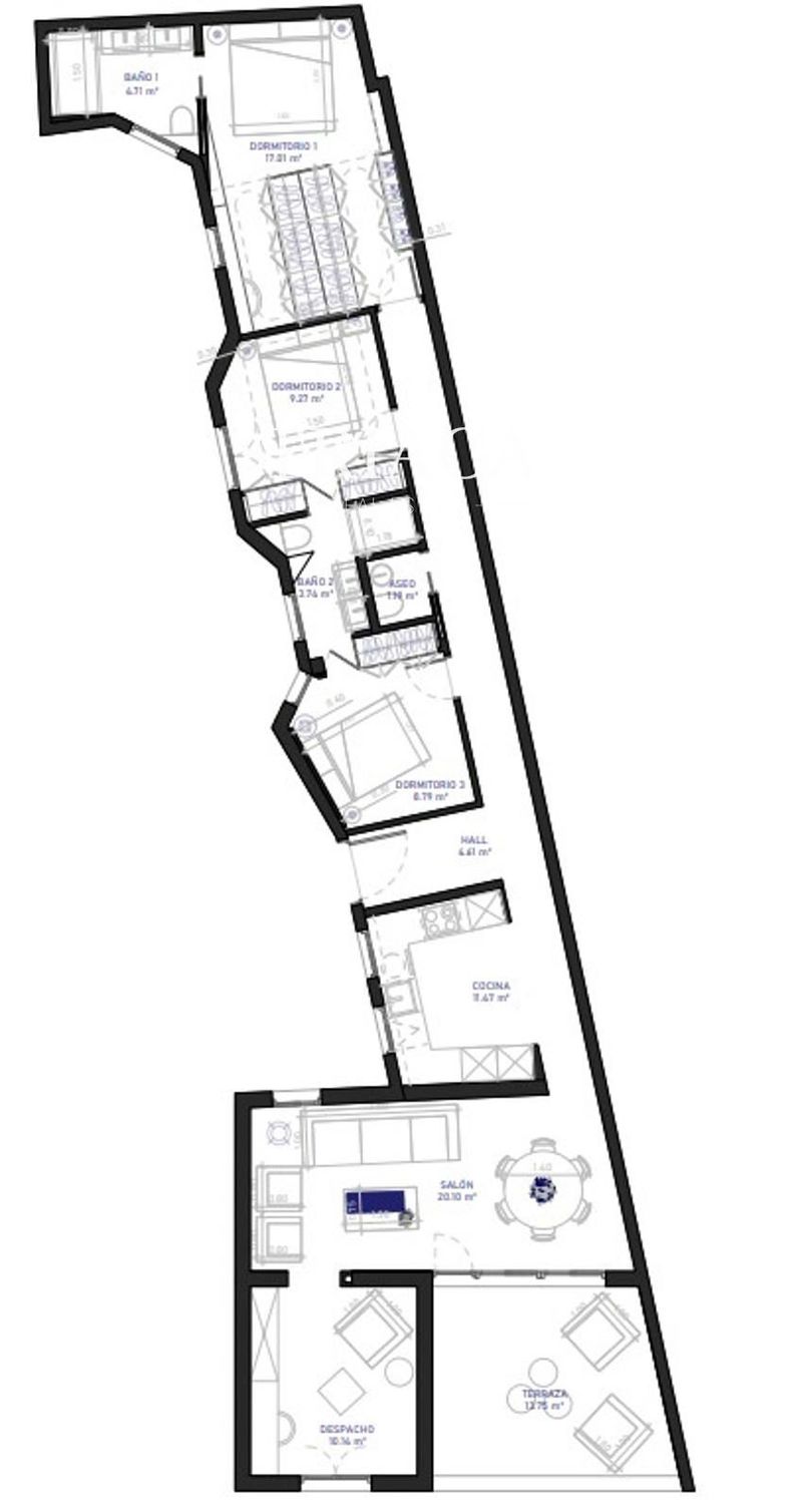 Ático en venta Madrid. Ref: 2559. Triaca Real Estate