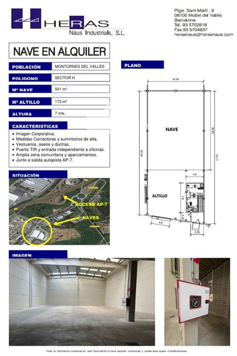 Nave Industrial en alquiler Montornès del Vallès, Barcelona. Ref: 1032. UBICAT, NAUS INDUSTRIALS