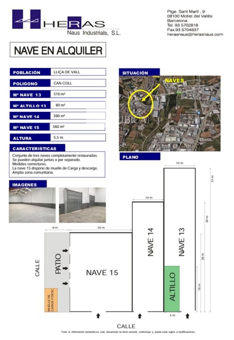 Nave Industrial en alquiler Lliça de Vall, Barcelona. Ref: 1033. UBICAT, NAUS INDUSTRIALS