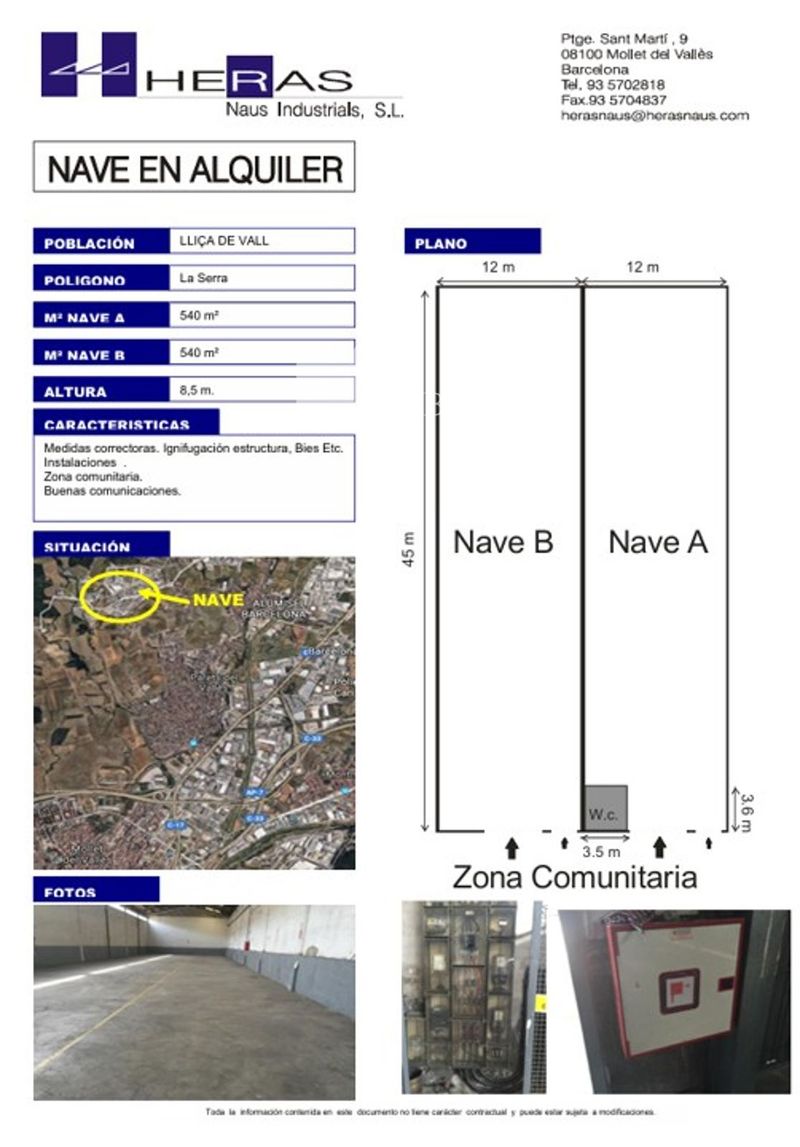 Nave Industrial en alquiler Lliça de Vall, Barcelona. Ref: 1034. UBICAT, NAUS INDUSTRIALS
