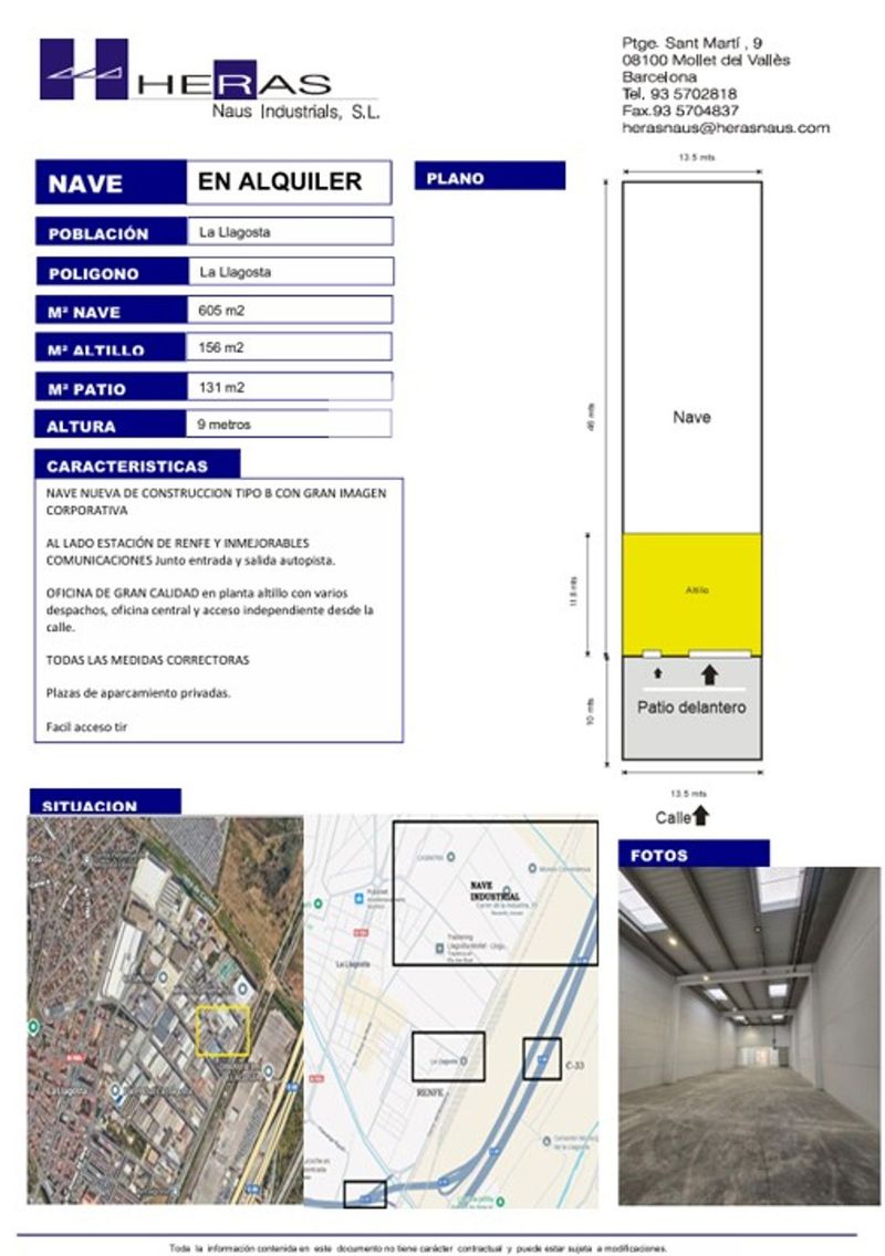 Nave Industrial en alquiler Llagosta, La, Barcelona. Ref: 1038. UBICAT, NAUS INDUSTRIALS