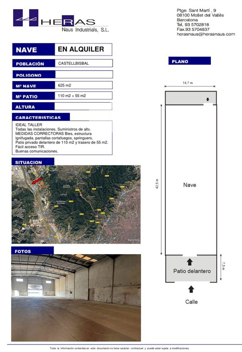 Nave Industrial en alquiler Castellbisbal, Barcelona. Ref: 1058. UBICAT, NAUS INDUSTRIALS