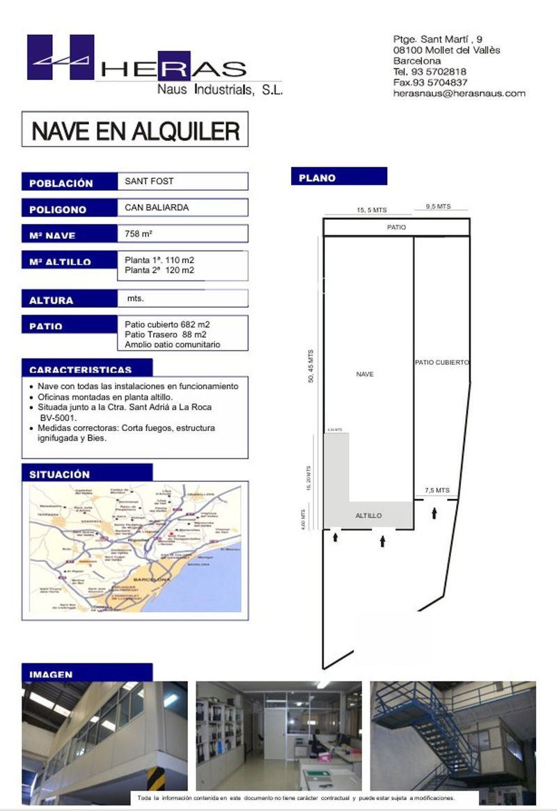 Nave Industrial en alquiler Sant Fost de Campsentelles, Barcelona. Ref: 1073. UBICAT, NAUS INDUSTRIALS