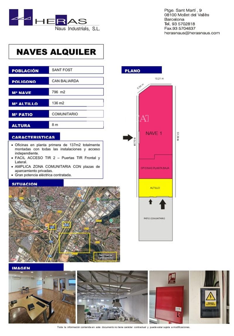 Nave Industrial en alquiler Sant Fost de Campsentelles, Barcelona. Ref: 1075. UBICAT, NAUS INDUSTRIALS