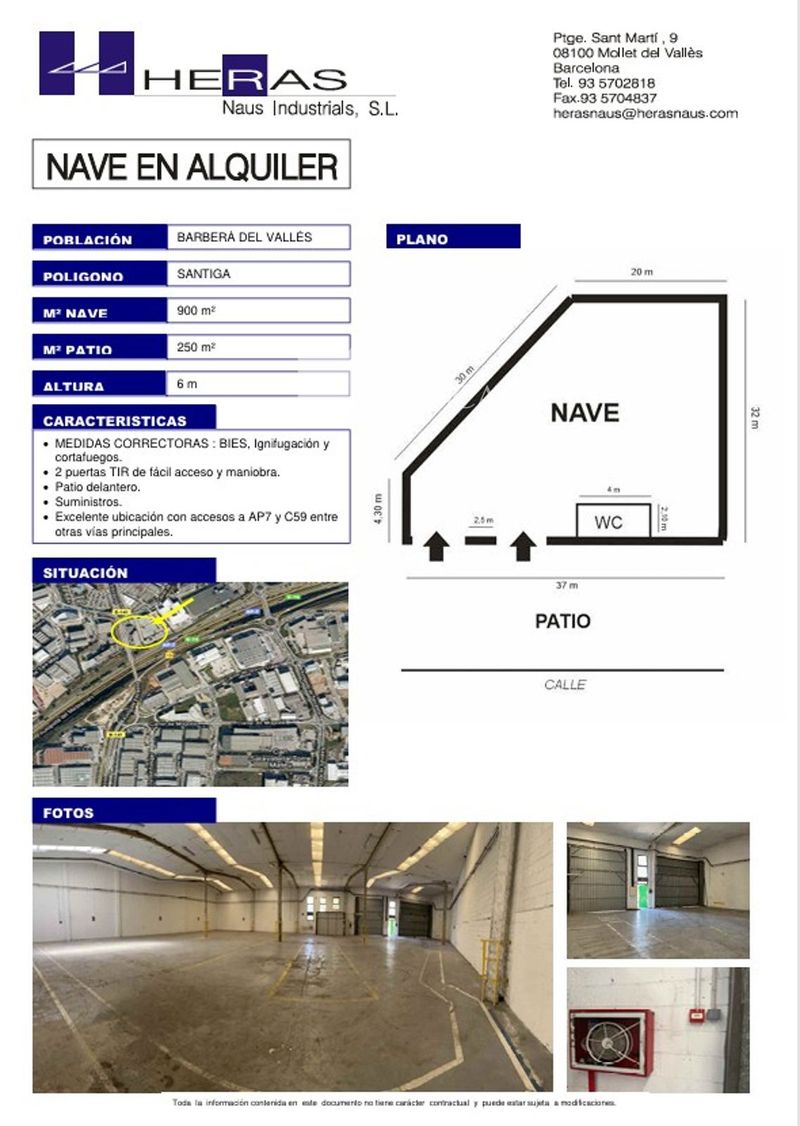 Nave Industrial en alquiler Barberà del Vallès, Barcelona. Ref: 1077. UBICAT, NAUS INDUSTRIALS