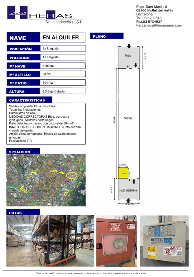 Nave Industrial en alquiler Llagosta, La, Barcelona. Ref: 1081. UBICAT, NAUS INDUSTRIALS