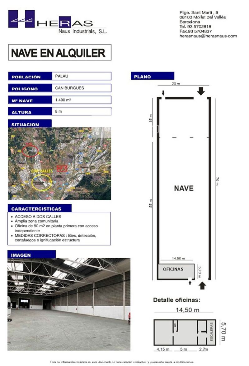 Nave Industrial en alquiler Palau-Solita I Plegamans, Barcelona. Ref: 1083. UBICAT, NAUS INDUSTRIALS
