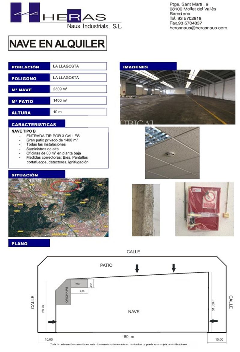 Nave Industrial en alquiler Llagosta, La, Barcelona. Ref: 1087. UBICAT, NAUS INDUSTRIALS