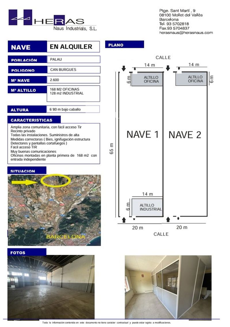 Nave Industrial en alquiler Palau-Solita I Plegamans, Barcelona. Ref: 1088. UBICAT, NAUS INDUSTRIALS