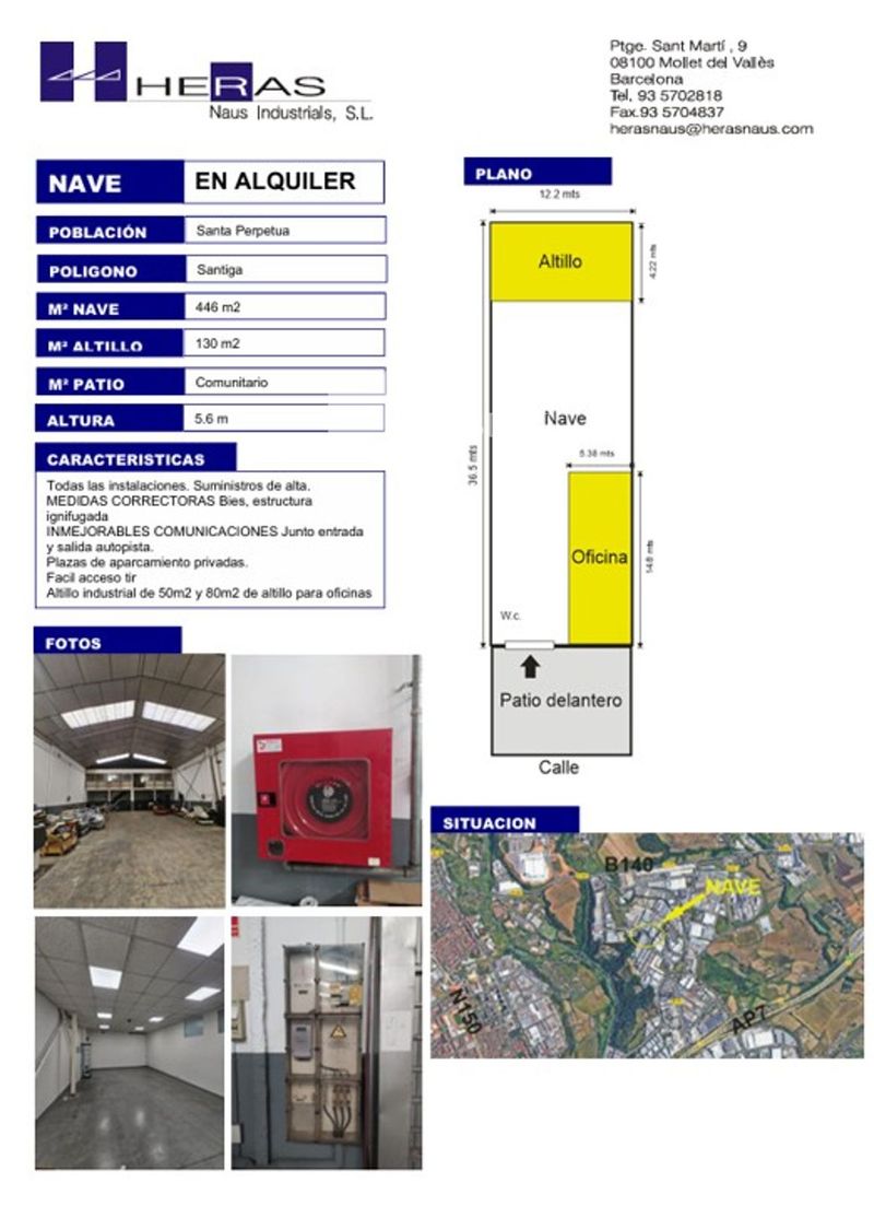 Nave Industrial en alquiler Santa Perpetua De Mogoda, Barcelona. Ref: 1166. UBICAT, NAUS INDUSTRIALS
