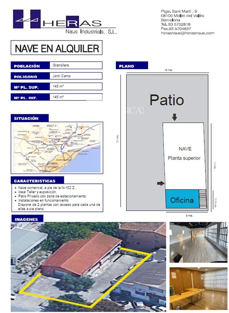 Nave Industrial en alquiler Granollers, Barcelona. Ref: 1197. UBICAT, NAUS INDUSTRIALS