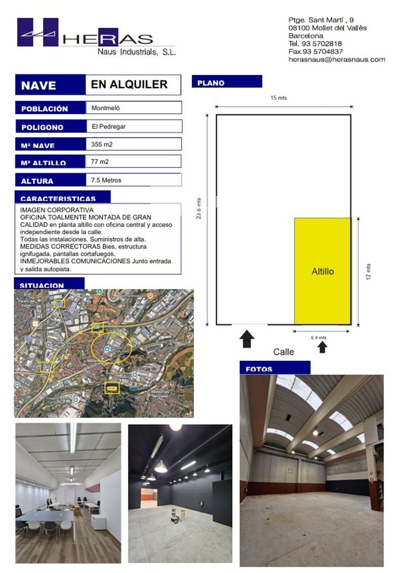 Nave Industrial en alquiler Montmelo, Barcelona. Ref: 1198. UBICAT, NAUS INDUSTRIALS