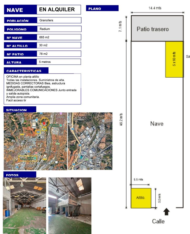 Nau Industrial en lloguer Granollers, Barcelona. Ref: 1219. UBICAT, NAUS INDUSTRIALS