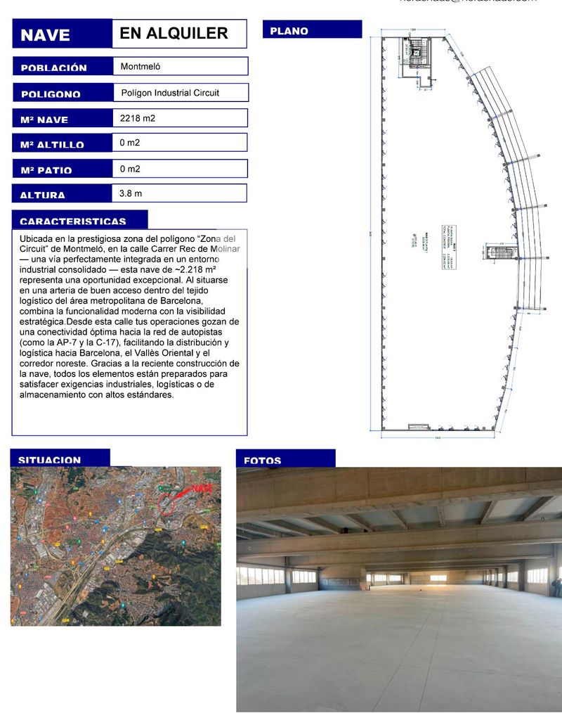 Nau Industrial en lloguer Montmelo, Barcelona. Ref: 1221. UBICAT, NAUS INDUSTRIALS