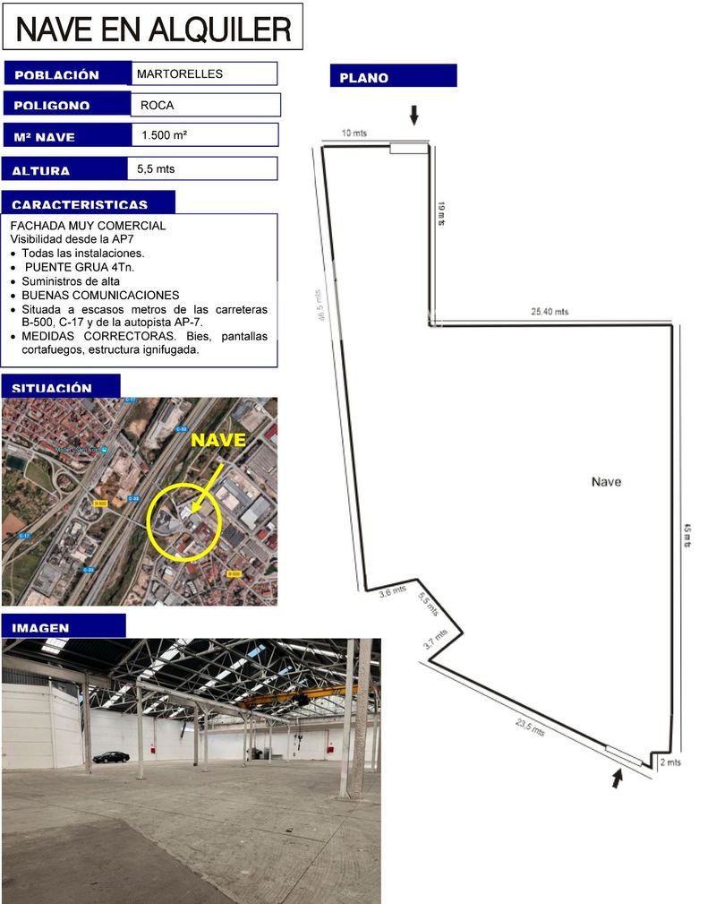 Nau Industrial en lloguer Martorelles, Barcelona. Ref: 1237. UBICAT, NAUS INDUSTRIALS