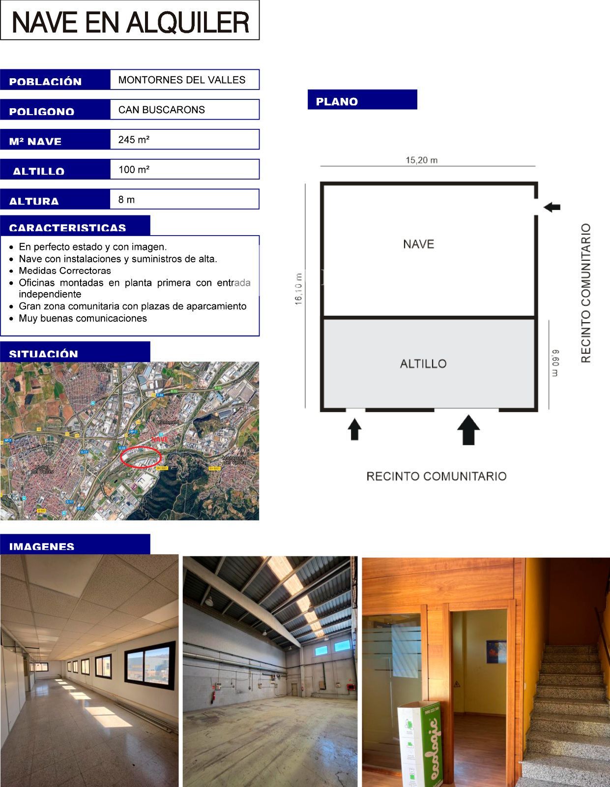 Industrial Warehouse for rent in Montornès del Vallès, Barcelona (P. I. Can Buscarons) - Foto 2