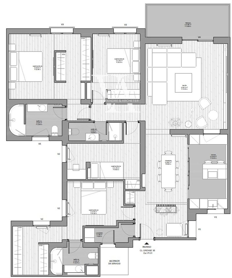 Flat for sale Madrid. Ref: 1392. Vendre&Archeter Inmobiliaria