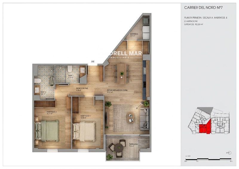 Appartement en vente Torredembarra, Tarragona. Ref: 2171. Fincas Vendrell Mar