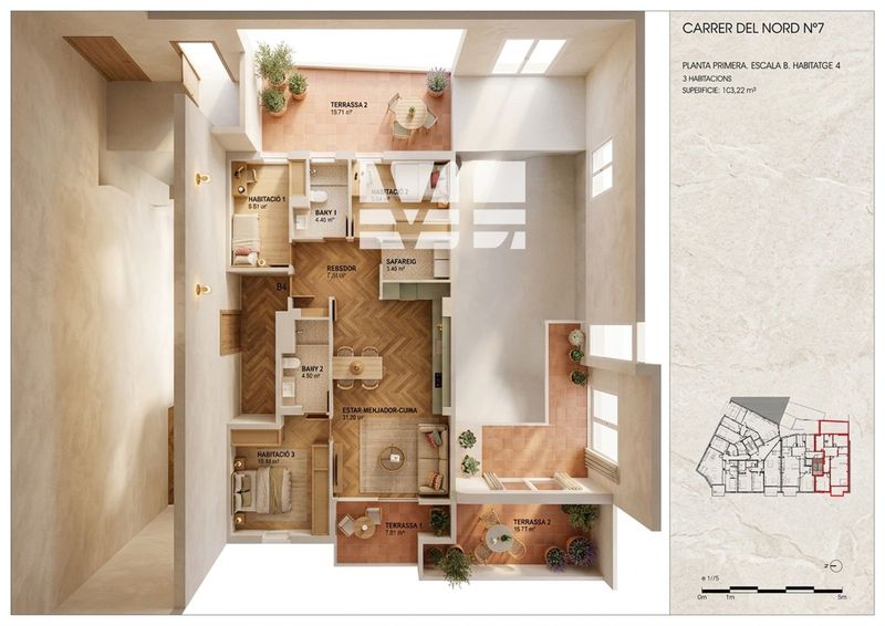 Piso en venta Torredembarra, Tarragona. Ref: 1488. Verónica Lopera