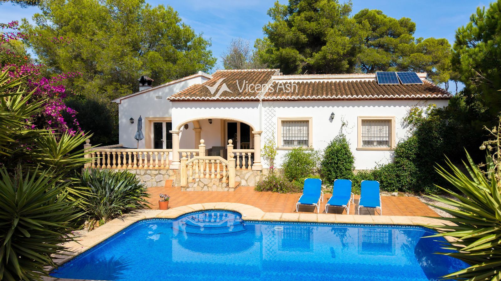 Villa de 3 dormitorios en venta en Costa Nova Jávea con piscina - Foto 32