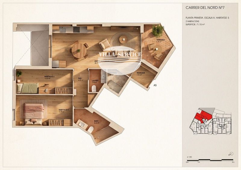 Piso en venta Torredembarra, Tarragona. Ref: 1459. Villaservice