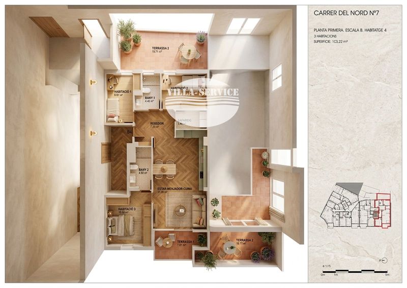 Piso en venta Torredembarra, Tarragona. Ref: 1647. Villaservice