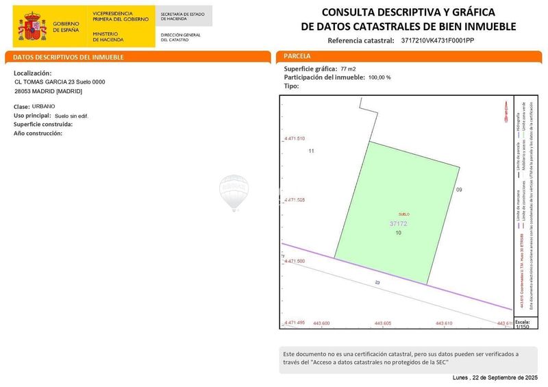 Plot for sale Madrid. Ref: 11858. Remax Welcome